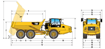 Articulated dump truck 730 - image 2