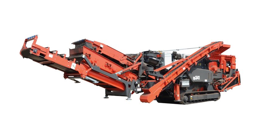 Mobile impact crusher QI341 with on-board screen - image 1