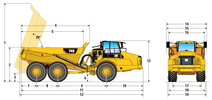Articulated dump truck 745 - image 2